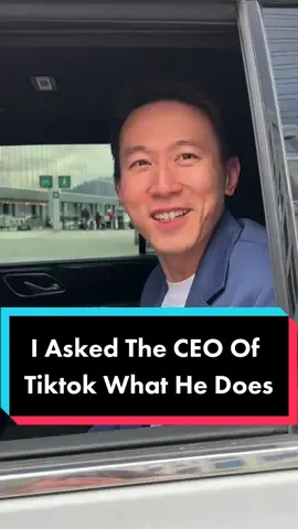 When You Accidentally Ask The CEO 😅 @Shou #tiktokceo #shouchew #tiktok 