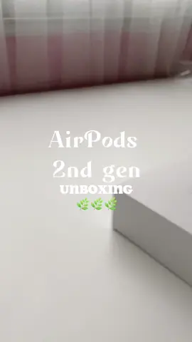 Unboxing my new AirPods 2nd generation :D #dailyvlog #fp #fyp* #minivlog #aesthetic #foryou #diary #unboxing #apple #unboxingapple #airpods 