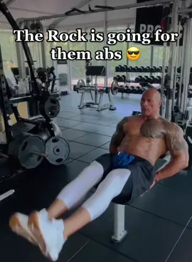 The Rock wants ABS 😎 #therock #abs #foryou #dwaynejohnson #muscle #foryoupage #therockabs #gym 
