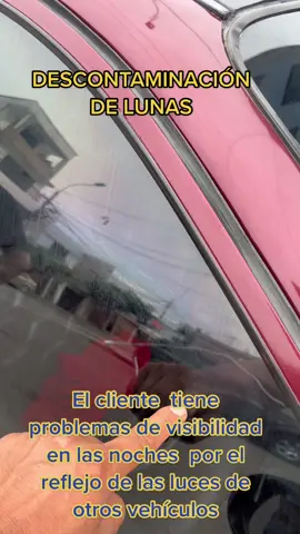 Descontaminamos el  parabrisas y lunas del vehículo   Para una mejor visibilidad tanto de noche y dias de lluvia #restauraciondeparabrisas #pulidodeparabrisas #reparaciondeparabrisas 
