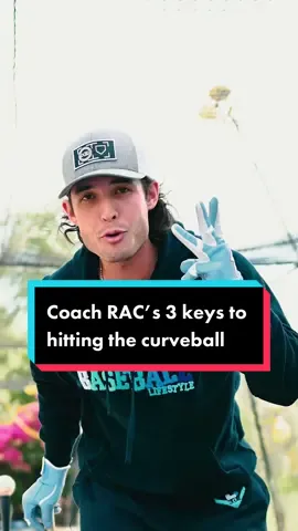 Can you hit the curveball?  It is a learned skill! Practice off a curveball machine if you can, and keep these 3 keys in mind 🔑 #baseball #baseballlife how to hit a curveball 
