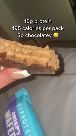 So good 🤤😍 #myprotein #gym #food #gymsnacks #GymTok #protein #cheatfoods #cheatsnacks #crispywaffer #fyp 