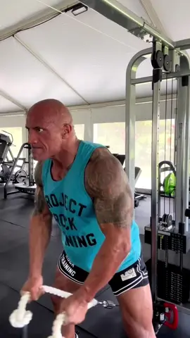 Final set burns like a MF 🔥💪🏾  Cable rope front delt raise  3 sets 20-25 reps   THANK YOU for making #PROJECTROCK the #1 training gear in fitness. We are the hardest workers in the room. 