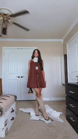 Day 9🤎 #OOTD #outfit #outfitoftheday #ootdwestern #westernfitcheck #bohowestern #westernboho #westernbohostyle #westernstyle #dress #ootdboho #OutfitsOfTheWeek #outfitcheck 