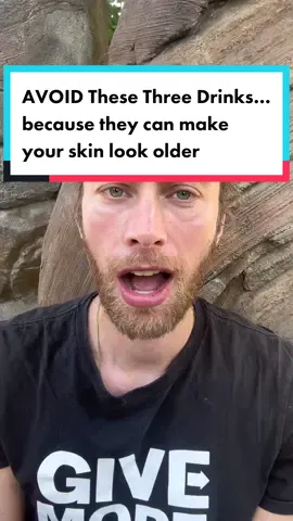 AVOID These Three Drinks…because they can make your skin look older. #antiaging #aging #skin #healthandwellness #inflammation #coffee #caffeine #sugar #robertwblove