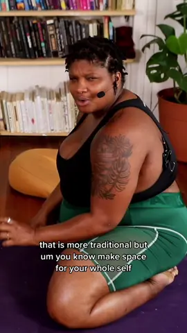 MAKE SPACE FOR YOUR WHOLE SELF 👏all of you is always welcome at The Underbelly with @mynameisjessamyn 💜 #yoga #yogaapp #yogaforbeginners #beginneryogatips #fatyoga #fatpositive #yogatutorial #bodypositivity #yogaforeverybody #fyp 