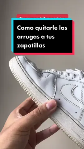 Hack para quitar las arrugas de tus zapatillas  #dato #sneakers #tip #hack #TikTokFashion #zapatillas #mexico #peru #españa #usa #colombia #reto 