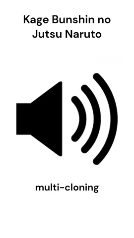 Kage Bunshin no Jutsu Naruto #fyp #naruto #pourtoi #soundeffects #song #creator #anime