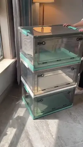 #storage#box#large#collapsible  #transparent #corsomultifun #stackable #plastic #collapsible  #storagehacks #organizer 