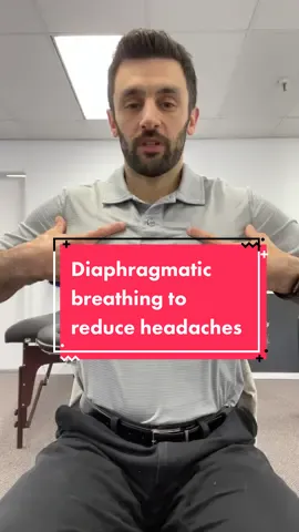 Tension headaches can be caused by overactivity of the muscles of the upper back and neck, and also by existing in a sympathetic state. Diaphragmatic breathing reduces the load on the muscles of the neck and upper back, as well as stimulate the vagus nerve which activate your parasympathetic system, and creates relaxation… Try this throughout the day!  #DiaphragmaticBreathing #Headaches #TensionHeadache #headacherelief #vagusnerve #vagusnervestimulation 