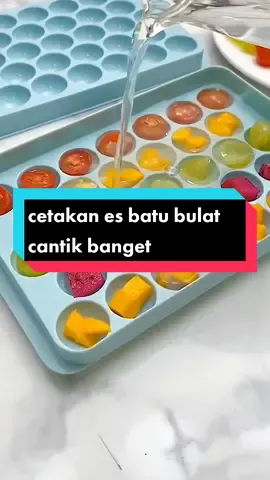 wadah tempat bikin es batu bulat cantik#tiktokshopindonesia #tempatesbatu #cetakanesbatubulat #cetakanesbatu #peralatandapur 