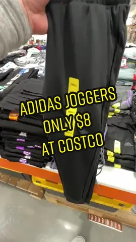We found Womens Adidas Joggers for $8 at Costco! The clothing deals there are insane!! #costco #costcofinds #costcoclothinghaul #adidas #adidasjoggers #costcomomma #dealsoftheweek #costcotiktok 