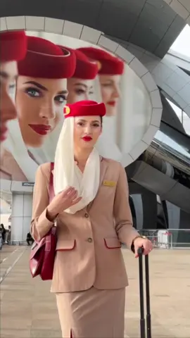 Flight attendant uniforms #flightattendant #uniform #fashion #trendtiktok #hottrend #airline #emirates 