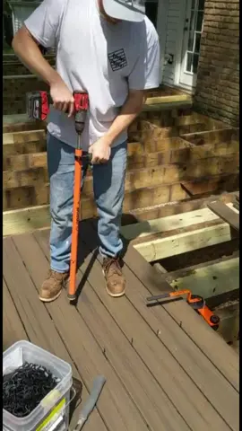 How to - Trex hidden - Install Composite Deck 5X FASTER w Camo Hidden Clips #Trex  #composite  #deck  #camoclip  #howto  #revivehome  #hiddenfastener