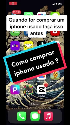 Faça isso quando for comprar um iphone usado ! 😉#iphonetricks #iphone11 #dicasdeiphones #iphone7plus #iphone12 #iphone #iphone14 #iphonexr #edit 