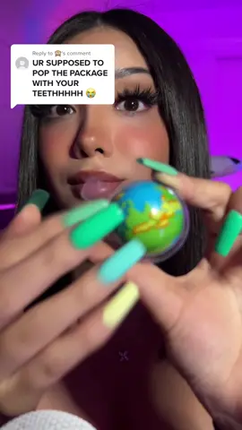 Replying to @🙈 That kinda hurt 🤨 #asmr #fyp #gummy 