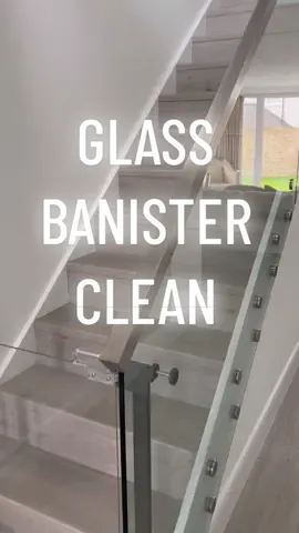 Quick banister clean whilst the baby naps ☁️#CleanTok #cleanwithme #cleaning #cleaningtiktok #cleaninghacks #cleaningtips #windowlene #glassclean #sahm #mumlife #staircase #fyp