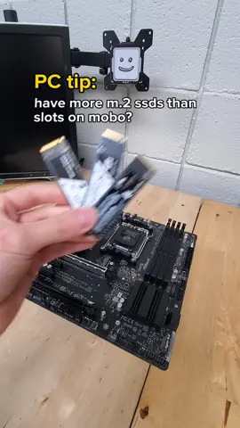 what to do with your leftover m.2 ssds! PS no drives were harmed in this video 😅 #pc #pctips #pcbuilding #mryeester 