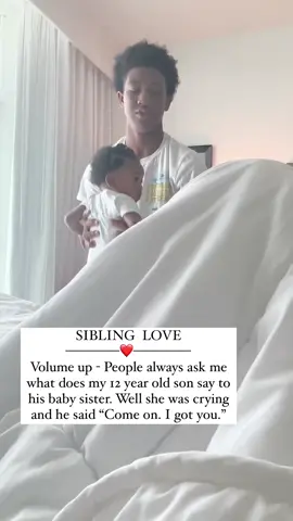 He loves his baby sister❤️ #family #bigbrother #protector #Love #sister #brothersister #babysister #girlmom #boymom #MomsofTikTok #momlife #babiesoftiktok #baby #babies #blackbabies 