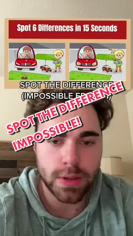IMPOSSIBLE spot the difference 😳 #spotthedifference #riddle #greenscreensticker  