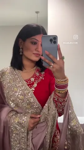 Dressing up as a new bride is always special #punjabitiktok #wedding #punjabiwedding #bride #fyp #trending #fashion #indiansuits 