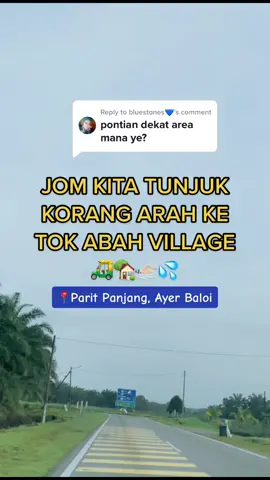 Replying to @bluestones💙   Tok Abah Village terletak di Parit Panjang, Ayer Baloi 😊 #tokabahvillagepontian #homestaypontian #homestaykolam #familyday #wedding #percutianviral #pontian #fyp #tokabahvillagepontian 