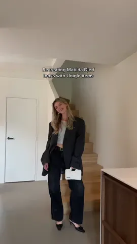 Recreating Matilda Djerf looks with my Uniqlo favourites >>>> #uniqlo #matildadjerf #pinterestoutfit #springessentials #casualoutfitideas #capsulewardrobe 