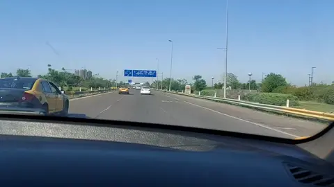 #شارع مطار بغداد الحبيبة ♥️😌اجمل وانقى شارع في بغداد ♥️