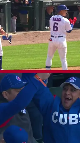 Come for Miguel Amaya’s first @MLB hit, stay for his parents’ reaction 🥰 #Cubs #MLB #BaseballTikTok 