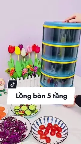 Lồng bàn đựng đồ ăn giữ nhiệt  5 tầng tiện lợi #longban5tanggiunhiet  #longban5tangxanh 