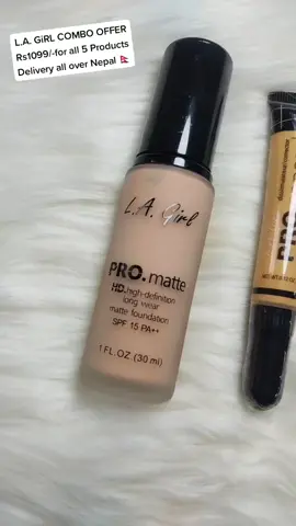 L.A. GiRL COMBO OFFER Rs1099/-for all 5 Products Delivery all over Nepal 🇳🇵 #combooffer #makeup #cosmetics #goviral #lagirlcosmetics #lagirl .