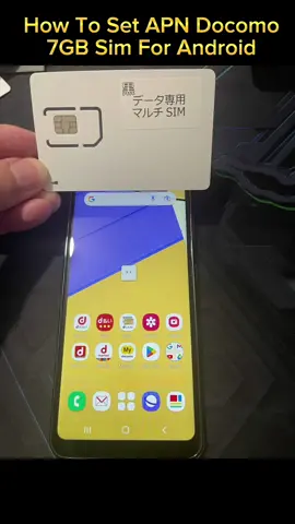 How To Setting APN DOCOMOSIM 7GB For Android #simdata #homewifi #japansim #sim #apn #jis  