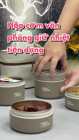 Hộp đựng cơm văn phòng giữ nhiệt siêu tiện dụng #hopcom #hopcomvanphong #hopcomgiunhiet #hopcomluamach #lunchbox 