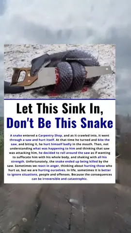 don't be the snake