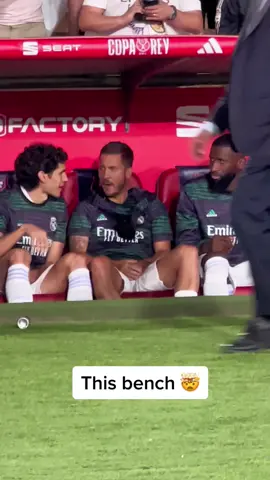 Stacked bench! 😮 #realmadrid #copadelrey #final #spain #madrid 
