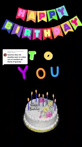 Respuesta a @Gladys Garcia #felicidades #happybirthday #parati #queloscumplafeliz #eshoy #lasmañanitas #felicidadeskenia #happybirthdaykenia#airamangel22🦋 