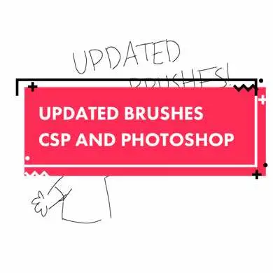 updated brushes post because my old one was a little outdated! and thanks sm for 50k im still trying to process that 😭 #art #brushes #csp #photoshop #clipstudiopaint #digitalart #faq 