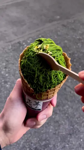 Matcha Ice Cream in Osaka Japan #Travel #Tiktok #Japan