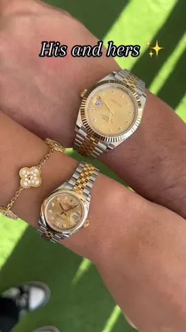 One for him, one for her ✨😍 #luxuryempire #rolex #datejust 