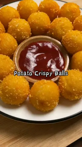 Potato crispy balls.#foryou #typ #cooking #foodtiktok #patato #healthyfoodshare #cak #chees #potatochips #food 