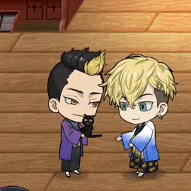 Oh why u have to be so cute~~🔥❣️☺️ | #hanma #chifuyu #tokyorevengers #TR #tokyorevengerspazuribe #game #chibi #neko #fyp #fypシ 