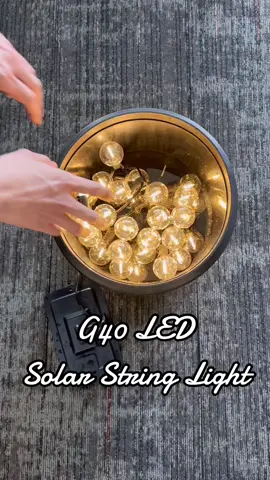 G40 Solar String Lights From Tiktokshop#tiktokbudolfinds #stringlights #bisaya #striplights #garden #solar #outdoorlights #waterproof #nightlight #solarlights #strings #g40stringlights 