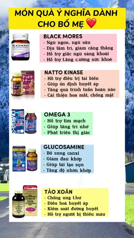 Những món quà ý nghĩa dành cho bố mẹ, uống được dài lâu, nhìn vậy thôi trong lọ có rất nhiều viên nang nha mn #omega3 #blackmores #daukhopgoi #taoxoan #glucosamine #taibienmachmaunao #beauty 