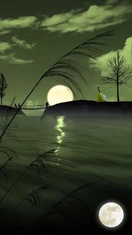 Listen to the beautiful music #scenery #beautiful #moon #fyp#foryou 