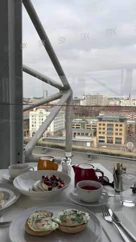 Breakfast in Newcastle with a view #fyp #newcastleupontyne #اكسبلور#نيوكاسل   
