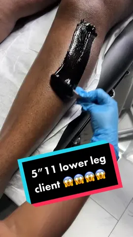 Doing lower legs wax with @BlackCoralWax on a 5”11 client who dorsnt exfoliate😲 #fyp #estheticianlife #tiktok #foryoupage #wax #waxingvideos #tutorial #foryou #educational #legwax #legwaxing #hairremoval #waxstrips 