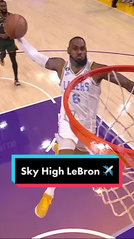LeBron’s always ready for takeoff 🫡✈️ #OwnYourRidges #NBA #basketball #LeBron #LeBronJames #dunk #Ruffles 