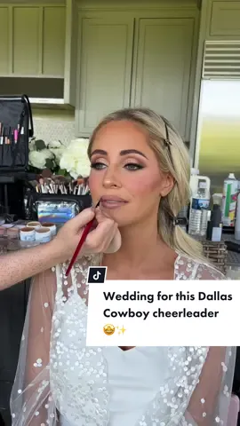 @Dallas Cowboys Cheerleaders by day, Bride by night 🤩✨ Loved this sweet brides wedding day!! #weddingmakeup #travelmakeupartist #alabamamakeuparartist #weddinghair #dallascowboyscheerleaders #weddingglam 