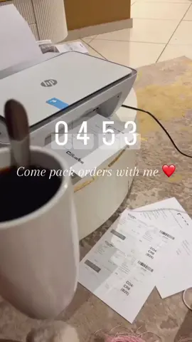 Come pack orders with me ❤️