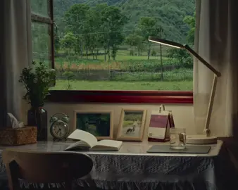 Góc học tập thanh bình copyright @douyin #mộtbuổichiềuchill #peaceful #ChillMộtChút #videocảnhđẹpchill #camping #binhyen #langthangcungmay 